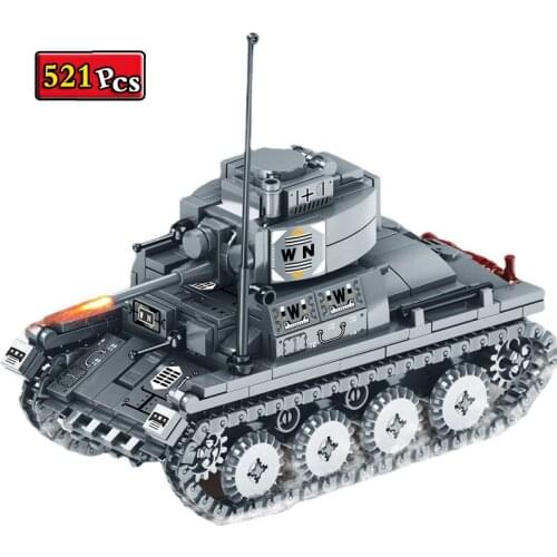 Military Series World War II Russian T-38 Light Amphibious Reconnaissance Tank Model Building Blocks Bricks Toys Christmas Gifts