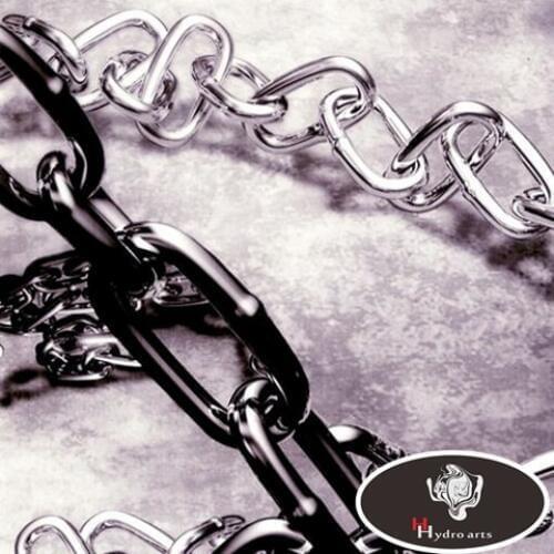 High quality chains design water transfer printing hydrographics film,50cm Wide,water transfer film HFY-708