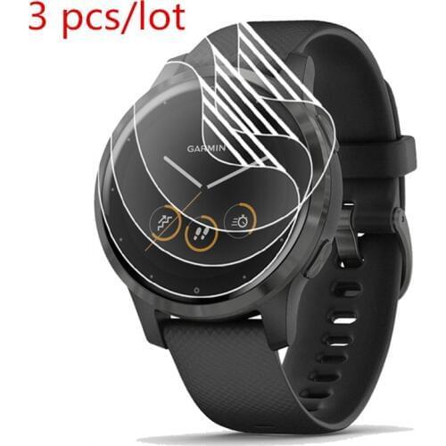 3 pcs Soft TPU HD Clear Screen Protector Guard For Garmin Vivoactive 4 4S Smart Watch Protective Film Full Cover Vivoactive4S