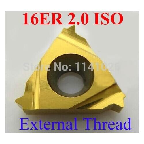 16ER 2.0 ISO Carbide Threading Inserts External Threading Insert Indexable Lathe Inserts for Threaded Lathe Holder