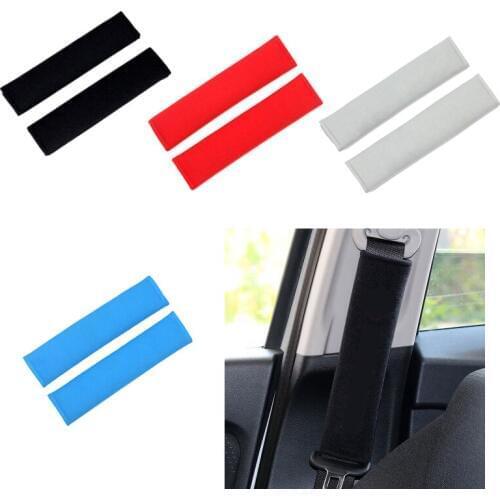 2pcs Car Safety Seat Belt Cover Shoulder Protection Universal Belt Protector Harness Pads Strap Auto Interior Accessories