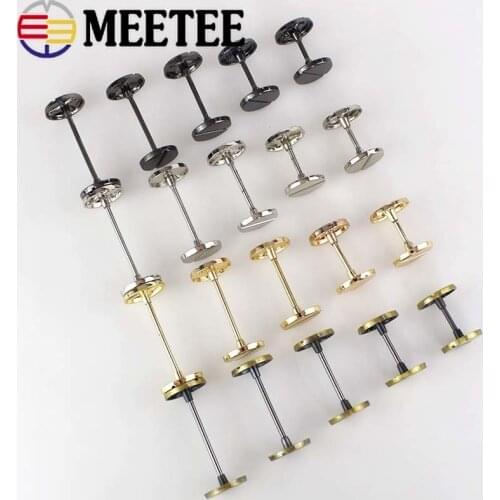 4pcs Meetee 20/26/36/40/48mm Metal Wheel Buckle Strap Belt DIY Luggage Bag Part Hardware Accessories With Screws Buckles H6-1
