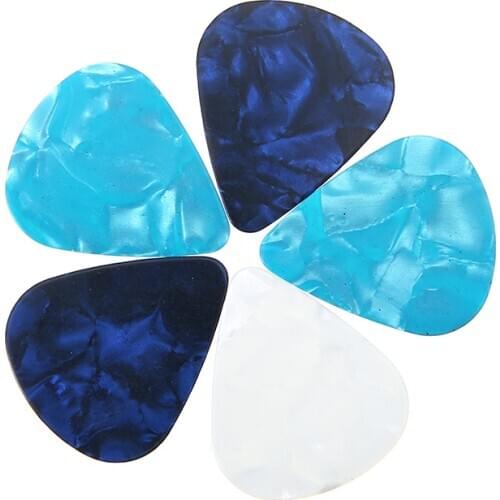 5pcs Acoustic Picks 0.46mm 0.71mm 0.96mm Plectrum Ukulele Electric Smooth Guitar Pick Accessories Random Color