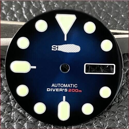 Watch Parts 28.5mm Enamel Orange/Green/Blue Dial Luminous Marks Suitable For Japan NH36A/4R36 Automatic Movement