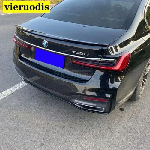 For BMW 7 Series 4-Door G11 G12 730 740 750 Spoiler 2019 2020 2021 High Quality ABS V Style Car Wing Accessories Body Kit