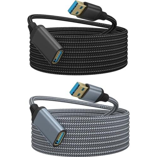 Transmission Data Cable For PC Hard Disk Camera Printer 2m USB 3.0 Extension Cable High Speed Male To Female Extension Cord