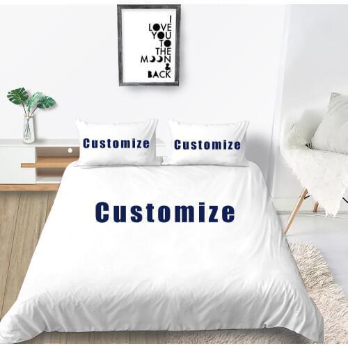 Customize Bedding Set King Any Design Any Picture 3D Print Duvet Cover Queen Twin Full Single Double Comfortable Bed Set