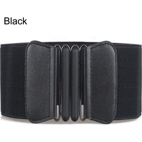 Leather Wide Belt Dress Adornment for Femme Waistband Waist Belts Women Skinny Elastic Ceinture Fashion Lady Stretch Elastic