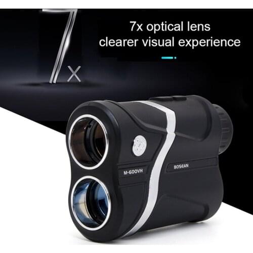 Bosean Telemetro Golf Laser Rangefinder Flag-Lock Laser Distance Height Angle Speed Range finder for Hunting USB Charging