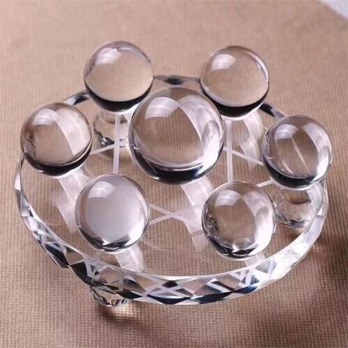 Natural clear quartz crystal balls Seven Star Array reiki chakra energy meditation yoga healing crystal pendulum