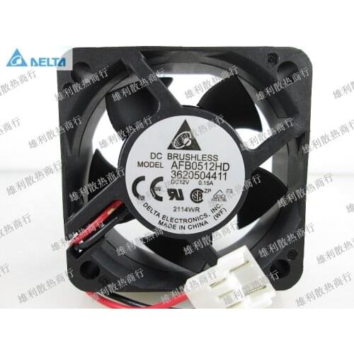 Original for delta AFB0512HD 3620504411 DC 12V 0.15A 5CM 50mm 2-pin 2 wire cooling fans