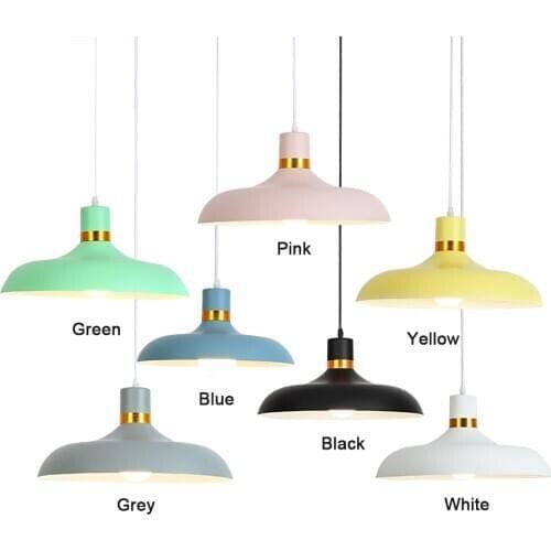 Pendant-Light Light-Suspension Hanging-Lamp Luminaire Loft Ce Modern Colorful