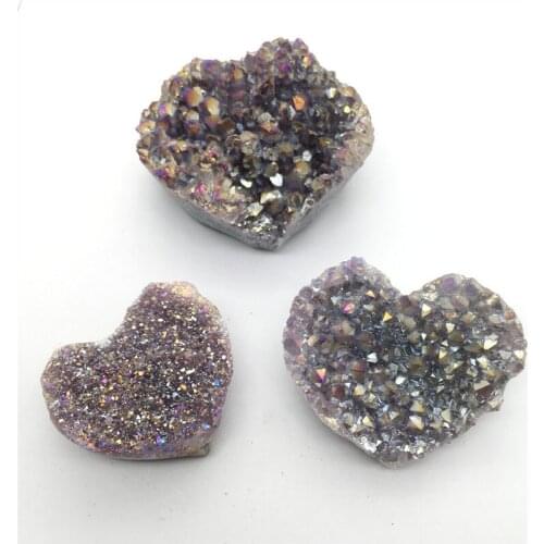 Natural Amethyst Cluster Aura Quartz Crystals Healing Reiki Gemstones Home Decoration