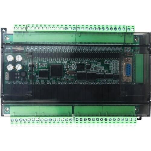 PLC Programmable Logic Controller FX3U-48MR Industrial Control Board Transistor Output DC24V