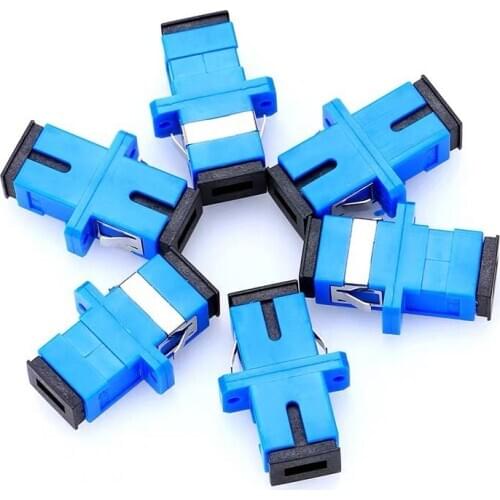 SC UPC Intergrated style SM Simplex Single-mode Fiber optic Adapter SC Optical fiber coupler SC UPC Fiber flange SC connector