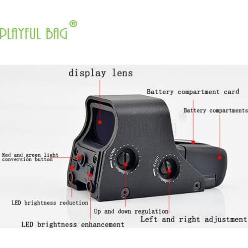 Four Change Point Sight Red Point Sight Small Conch Optical Fiber Telescope Cross Adjustable Holographic Sight Accessories QJ15