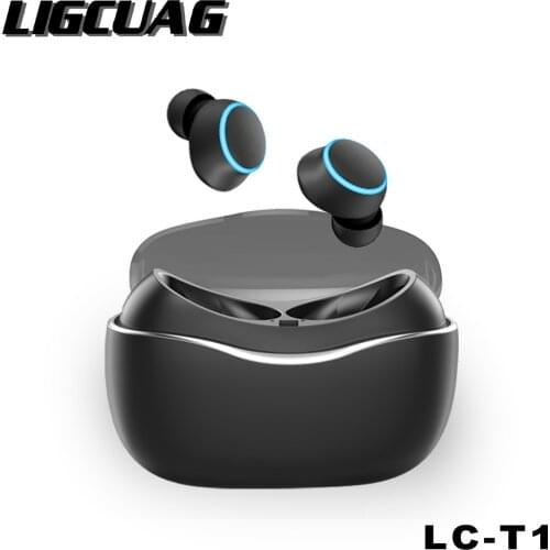 LIGCUAG T1 TWS Earbuds Wireless Touch Control Earphone Bluetooth Headset Stereo with Charging Box Microphone For Mobile phone