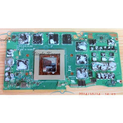 100% working G750JS Ver 60NB04M0-VG1020 69N0QWV10C02-01 GTX 870M GTX870M DDR5 3GB VGA Video Card For Asus G750JS laptop