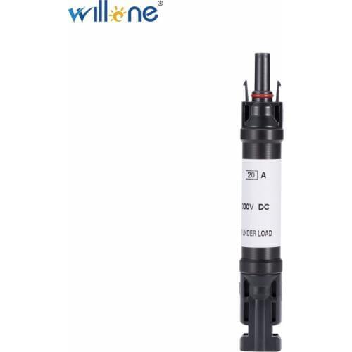 Willone 10 pcs free shipping IP67 solar Fuse Connector,20A fuse Used For Solar Module Parallel Connection