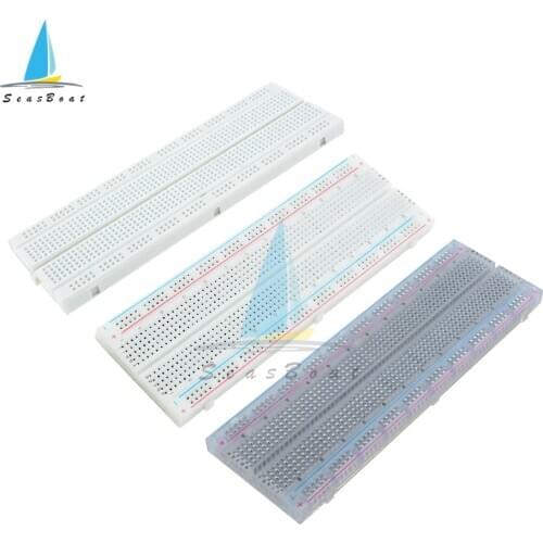 1Pcs 830 Points Solderless PCB Breadboard MB-102 MB102 Mini Universal Test Protoboard DIY Bread Board for Bus Test Circuit Board