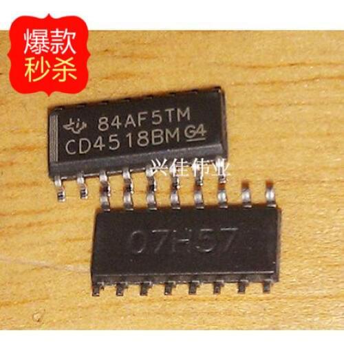 10PCS HCF4518 CD4518BM HEF4518BT SOP16 new original double BCD sync up counter