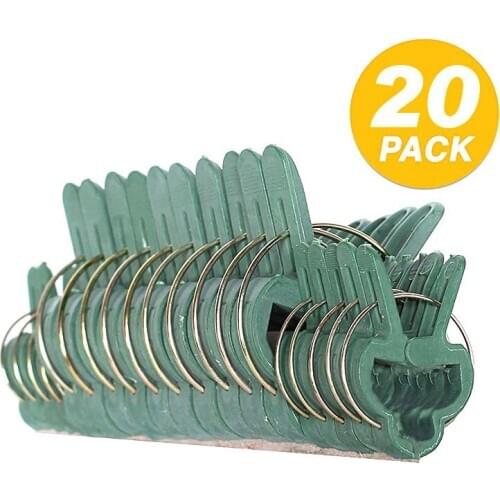 20Pcs/Set Reusable Garden Plant Fixed Clip Vines Vegetables Flowers Tied Buckle Clamp Fastener Greenhouse Bracket 2020