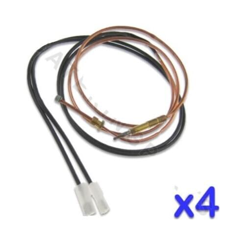 4er Packung x Electrolux 0c3162 Gas Fritteusen Thermoelement mit Schalter Drahte