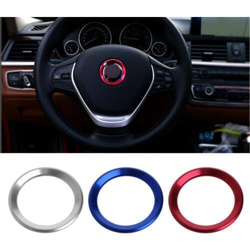 Car Styling Steering Wheel Decoration Circle Cover Sticker for BMW X1 E60 E36 E39 E46 E30 E60 E90 E92 F10 F30 F25 Accessories