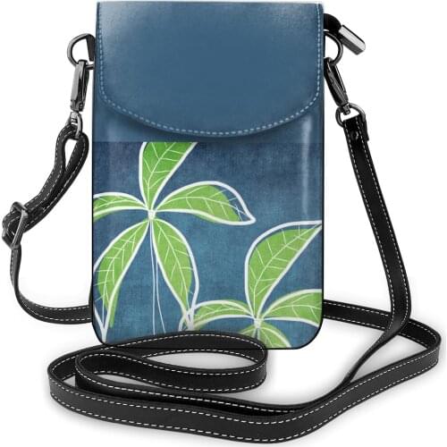 Floral Shoulder Bag Student Gifts Women Bags Funny Leather Travel Purse