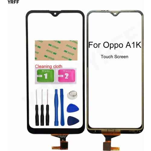 For Oppo A1K CPH1923 Touch Screen Digitizer Touch Front Glass Panel Sensor Phone Parts