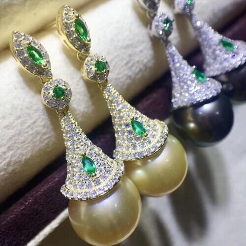 925 Sterling Silver Party Earrings Findings Component Classical Jewelry Parts Fittings Womens Accessories for Pearls Stones