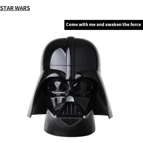 ROOM Star Wars Building Block Black Warrior Darth Vader Helmet Storage Box Creative Stand Office Desk Study Pencil Pot Kids Gift