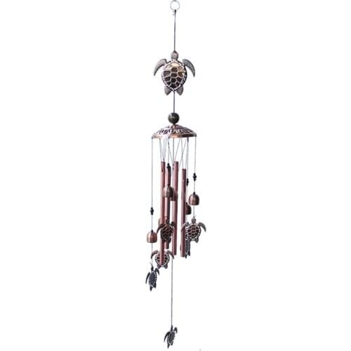 33 inch Metal Tubes Iron Tortoise Wind Chime Sea Turtles Windchimes Chapel Bells