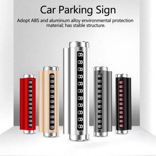 Mini Temporary Car Parking Card Phone Number Card Plate Telephone Number Car Park Stop In Car-styling Automobile Accessories