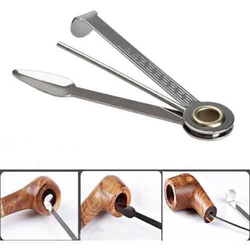 Multifunctional 3in1 Stainless Steel Smoking Tobacco Pipe Cleaner Cleaning Tool Smoking Accessories Weed Accessories