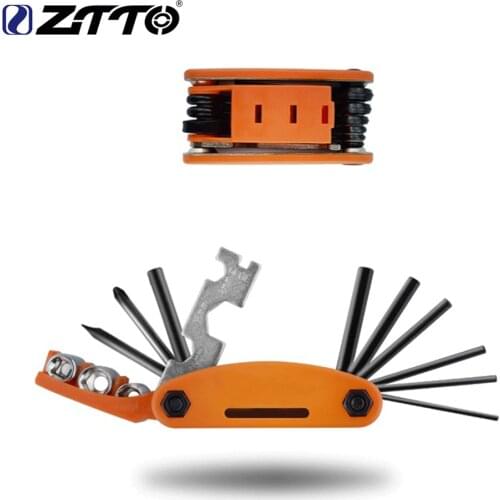 ZTTO MTB Road Bicycle 16 in 1 Multifunction Repair Tools Mountain Bike Kit Hex Spoke Screwdriver Tool Cycling Bike Repair Tools