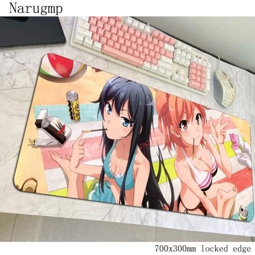 My Teen Romantic Comedy SNAFU mouse pad cool new gaming mousepad anime notbook desk mat Adorable padmouse games pc gamer mats