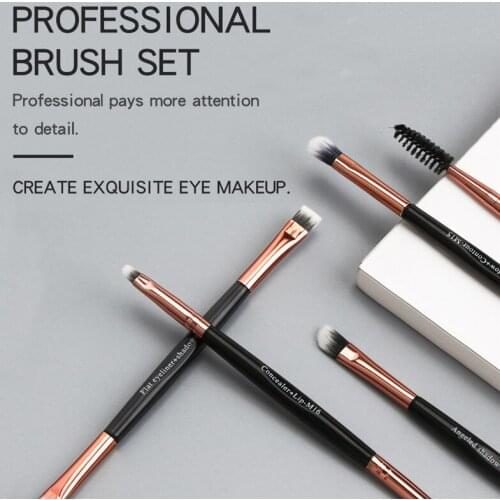 MAANGE Pro 5pcs/lot Double Headed Makeup Brushes Set Eye Shadow Blending Eyeliner Eyelash Eyebrow Brushes For Makeup New