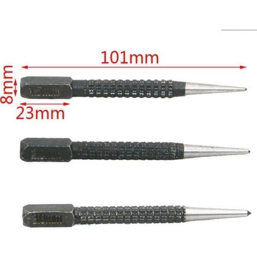 3pcs Non-slip Center Punch Location Drill Bit Set Metal Wood DIY Marking Positioning Tool Marker Drilling Punching Tools