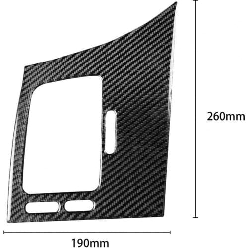 Air Outlet Panel Sticker Self-adhesive Carbon Fiber Left-hand Driving Panel Cover for Honda Civic 8thGeneration 06-11 Left Drive