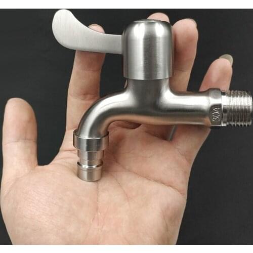 Wall Mount Washing Machine Faucet Stainless Steel Laundry Bathroom Bibcock Garden Faucet Washing Machine Tap Balcony Water Tap