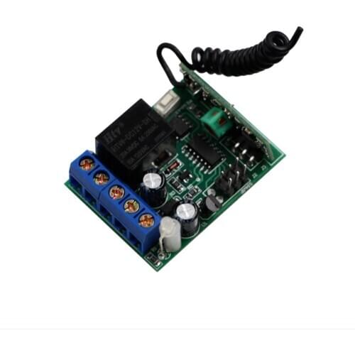 New Arrival DC 12V 1 CH RF Wireless Remote Control Switch Receiver with Cover 315/433Mhz