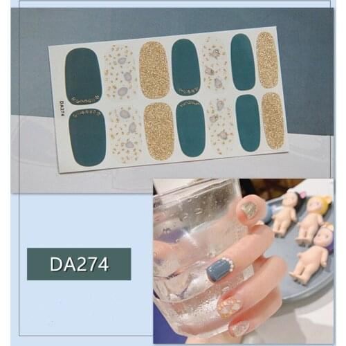 Pure Color DIY Nail Wraps Full Cover Nails Sticker Art Decorations Manicure Adhesive Polish Nails Solid Color Valentine Gift