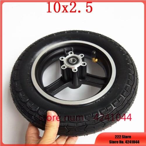 10x2.50 front wheel10'' pneumatic tire 10X2.5 tyre inner tube&alloy rim hub for electric balance scooter,Electric folding scoote