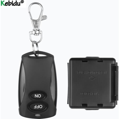 Kebidu 433MHz Universal Wireless Remote Control 220v Relay Receiver Module RF Switch 4 Button Remote Control Gate Garage opener