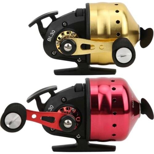 BL30 Slingshot Fishing Wheel 4+1BB Closed Line Hunting Spinning Fishing Reel Metal 3.6:1 Lure Shooting Closed Reel