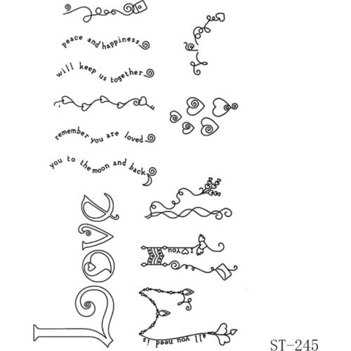 AZSG Happy birthday / text wishes Clear Stamps For DIY Scrapbooking/Card Making/Album Decorative Silicon Stamp Crafts