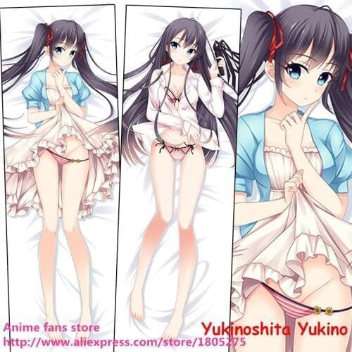 Cute Anime Pillowcase My youth romantic comedy is wrong as I expected Yukino Yukinoshita Hugging Body Pillow Case Bedding