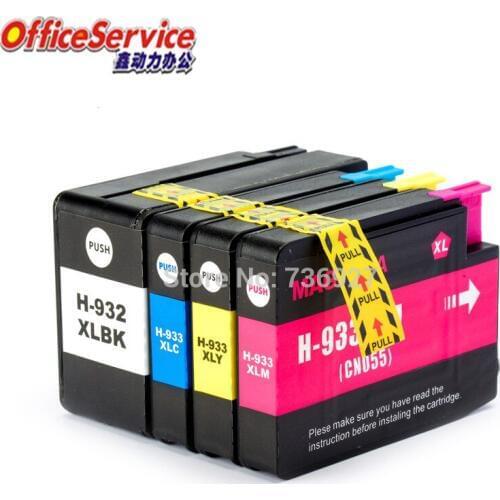 Compatible ink Cartridge For HP932 HP933XL, suit for Officejet 6100 6600 6700 7110 7610 7612 7510 7512 inkjet printer