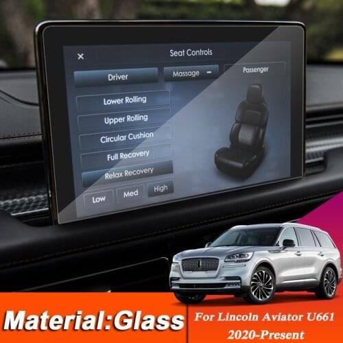 Car Styling GPS Navigation Screen Glass Protective Film Sticker For Lincoln Aviator U661 2020-Present Internal Auto Accessories